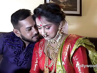 Newly Married Indian Lady Sudipa Hardcore Honeymoon First night sex and creampie - Hindi Audio